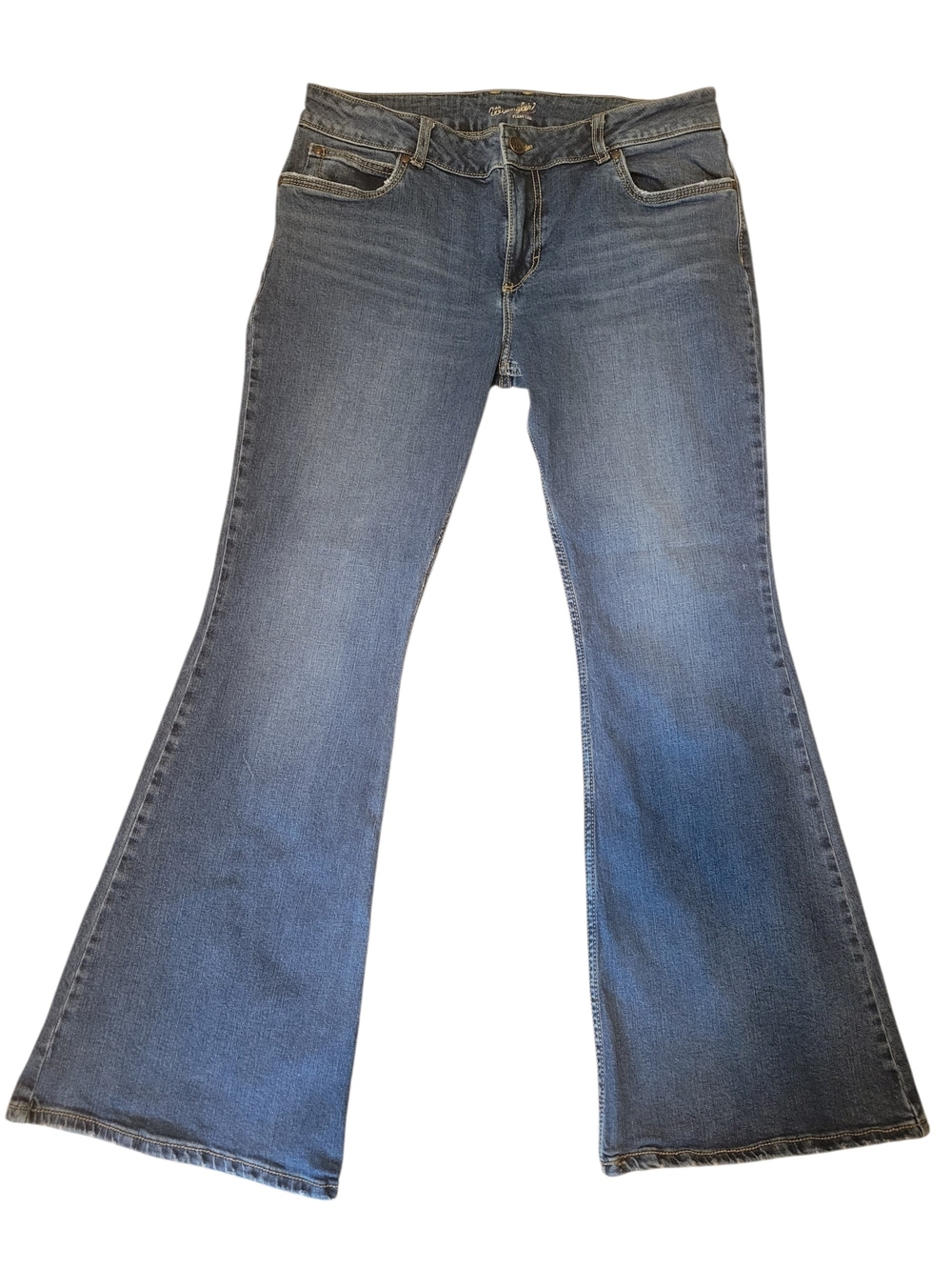 Wrangler Retro Mae Flare Jeans Womens 15x32 Mid Rise Stretch Denim Westen